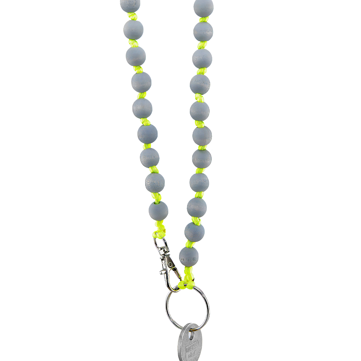 Schlüsselanhänger Neon Grey
