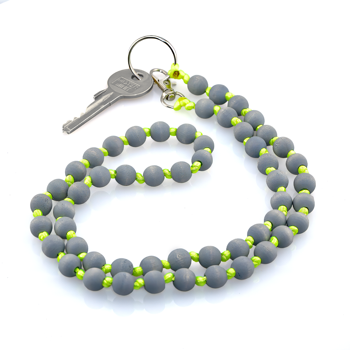 Schlüsselanhänger Neon Grey
